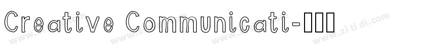 Creative Communicati字体转换